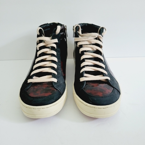 P448 Skate Panter High Top Leopard Comfy Unique Sneakers ,Size 8,5-9 US - Picture 3 of 9